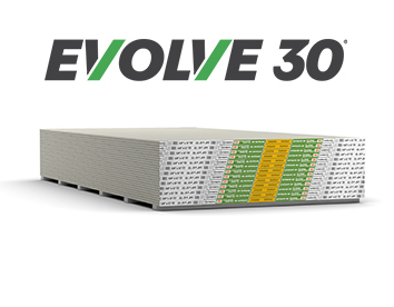 Gold Bond® EVOLVE 30® Fire-Shield® Gypsum Board
