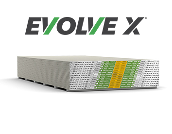 Gold Bond® EVOLVE X® Fire-Shield® Gypsum Board
