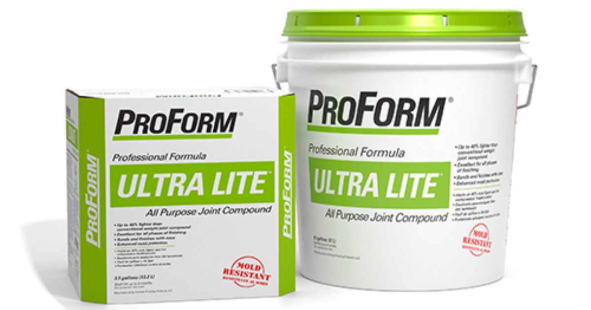 Ultra Lite® All Purpose Joint Compound ProForm® Finishing